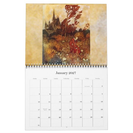 Edmun Dulac 2011 Wandkalender (Jan 2027)