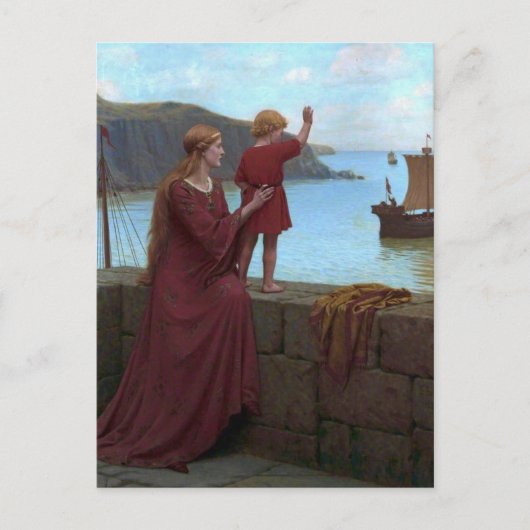 Edmund Blair Leighton - Farewell Postcard Postkarte (Vorderseite)