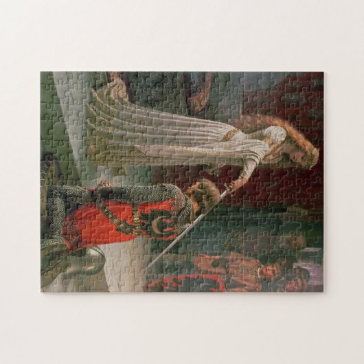 'Edmund Blair Leighton' Ritter und Lady Painting Puzzle (Horizontal)