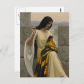 Edmund Blair Leighton Seamstress Postkarte (Vorne/Hinten)