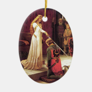 Edmund Blair Leighton über die Akcolade Keramik Ornament