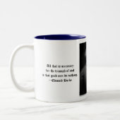 Edmund Burke Zweifarbige Tasse (Links)