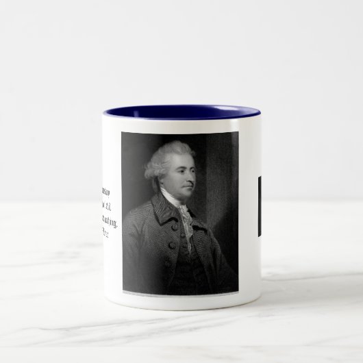 Edmund Burke Zweifarbige Tasse (Mittel)