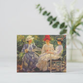 Edmund Charles Tarbell - In einem Garten Postkarte (Stehend Vorderseite)