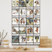 Edmund Dulac Alphabet Poster (Küche)