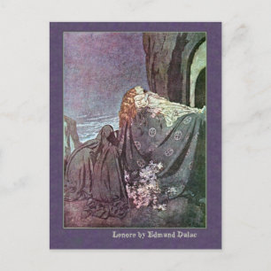 Edmund Dulac Illustrates Edgar Allan Poe Postkarte