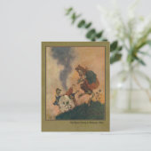 Edmund Dulac Illustration von der Schneekönigin Postkarte (Stehend Vorderseite)