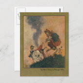 Edmund Dulac Illustration von der Schneekönigin Postkarte (Vorne/Hinten)