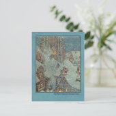 Edmund Dulac Illustration von der Schneekönigin Postkarte (Stehend Vorderseite)