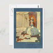 Edmund Dulac Illustration von der Schneekönigin Postkarte (Vorne/Hinten)