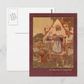 Edmund Dulac Illustration von der Schneekönigin Postkarte (Vorne/Hinten)