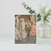 Edmund Dulac Vintag Fairy Greeting Postkarte (Stehend Vorderseite)