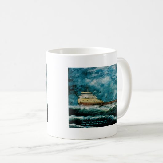 Edmund Fitsgerald 1996 mit Text Kaffeetasse (VorderseiteRechts)