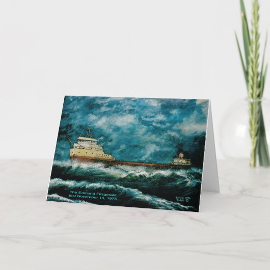 Edmund Fitsgerald 1996 mit Text Karte (Vorderseite)
