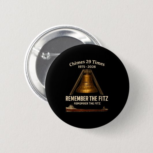 Edmund Fitzgerald, Remember The Fitz Great Lakes M Button (Vorne & Hinten)