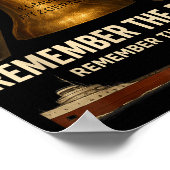 Edmund Fitzgerald, Remember The Fitz Great Lakes M Poster (Ecke)