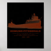 Edmund Fitzgerald T Shirt Poster (Vorne)