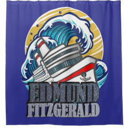 Edmund Fitzgerald | Tribute to the Legendary Ship Duschvorhang