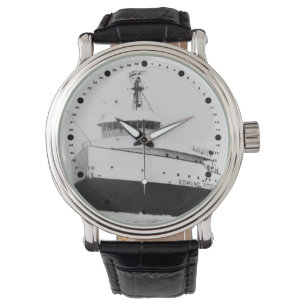 Edmund Fitzgerald Vintag Great Lakes Freighter Armbanduhr