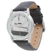 Edmund Fitzgerald Vintag Great Lakes Freighter Wa Armbanduhr (Schrägansicht)