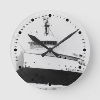 Edmund Fitzgerald Vintage Great Lakes Freighter Wa Runde Wanduhr