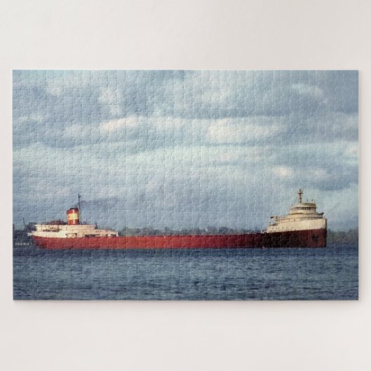 Edmund Fitzgerald Vintage Maritime Große Seen Puzzle (Horizontal)
