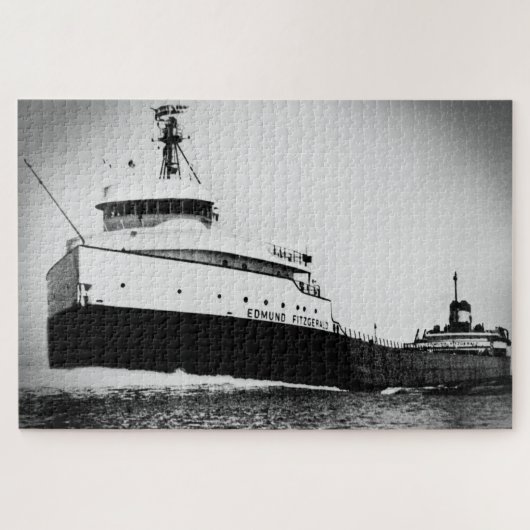 Edmund Fitzgerald Vintage Seen Große Seen Puzzle (Horizontal)