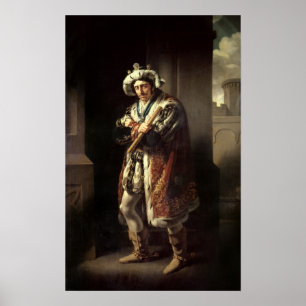 Edmund Kean als Richard III, 1814 Poster