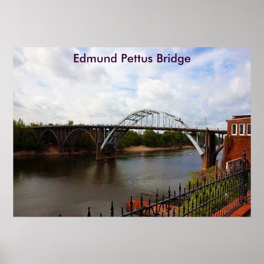 Edmund Pettus Bridge in Selma, Alabama Poster (Vorne)