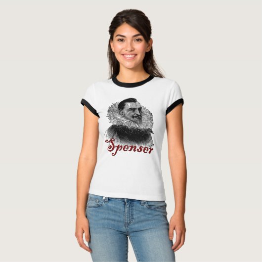 Edmund Spenser Etching T-Shirt (Vorderseite Vollansicht)