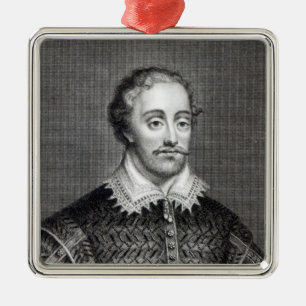 Edmund Spenser, graviert durch Burnet Lesung Silbernes Ornament
