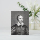 Edmund Spenser, graviert von Burnet Reading Postkarte (Stehend Vorderseite)