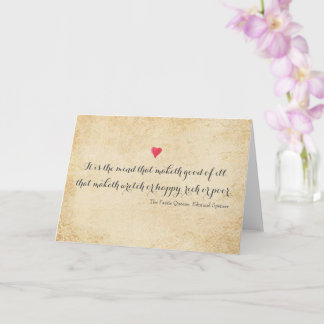 Edmund Spenser Zitat eines englischen Dichters aus Karte