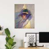 Edmund Tarbell - Der Blaue Schleier Poster (Heimbüro)