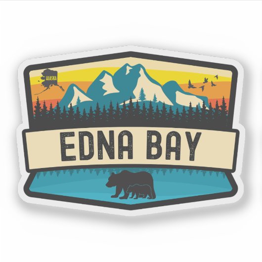 Edna Bay, Alaska Aufkleber (Vorderseite)