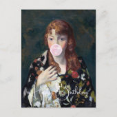 Edna blasen Kaugummi Happy Birthday Postkarte (Vorderseite)