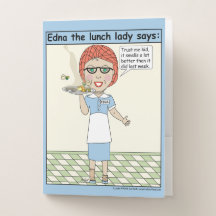 Edna, die Lunch Lady, es ist nur ein Haar
