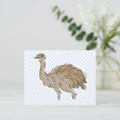 Edna Emu Postkarte (Stehend Vorderseite)
