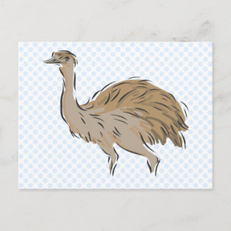 Edna Emu Postkarte