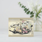 Edo-Monster Vintage Postkarten (Stehend Vorderseite)