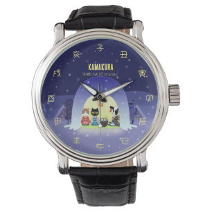 Edo-Nekos Schneefeier Männer Armbanduhr