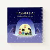 Edo-Nekos Snowy Celebration Spiral Notizblock (Rückseite)