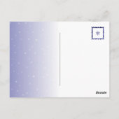 Edo-Nekos Snowy Celebration Standard Postkarte (Rückseite)