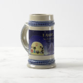 Edo-Nekos Snowy-Feier Bierglas (Vorderseite Links)