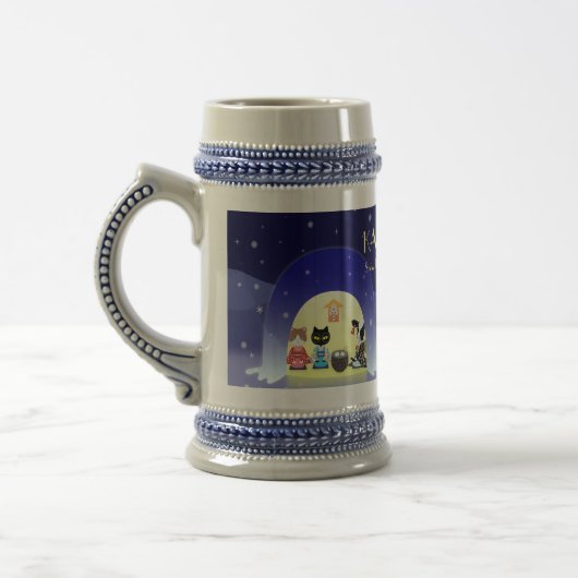 Edo-Nekos Snowy-Feier Bierglas (Links)