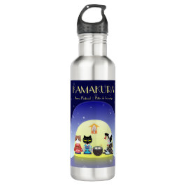 Edo-Nekos Snowy-Feier Edelstahlflasche