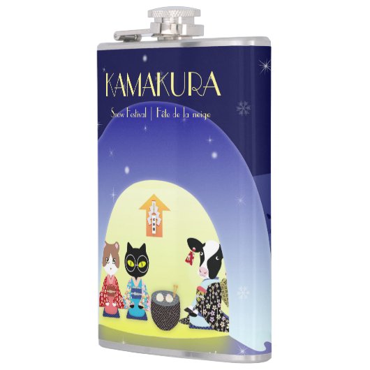 Edo-Nekos Snowy-Feier Flachmann (Links)