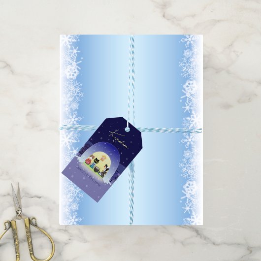 Edo-Nekos Snowy-Feier Geschenkanhänger