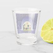 Edo-Nekos Snowy-Feier Schnapsglas (Rückseite)