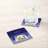 Edo-Nekos Snowy-Feier Untersetzer (Vor Ort)